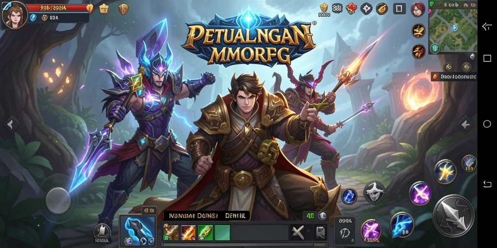 Tangkapan layar utama 898A menunjukkan gameplay menarik dalam petualangan MMORPG.