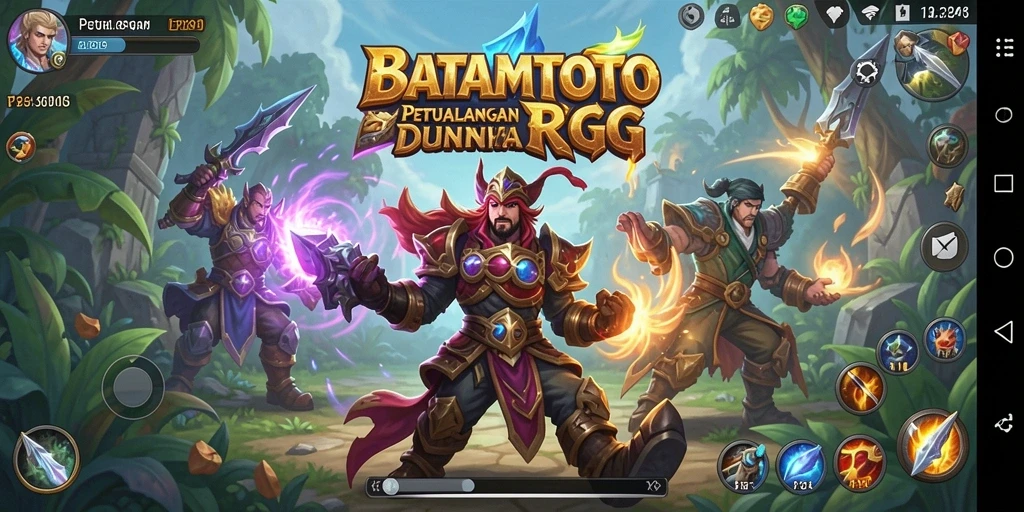 Tampilan gameplay RPG yang mendebarkan dalam BATAMTOTO.
