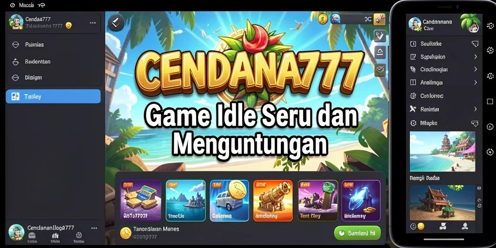 Tampilan utama gameplay CENDANA777 yang menarik dan interaktif.