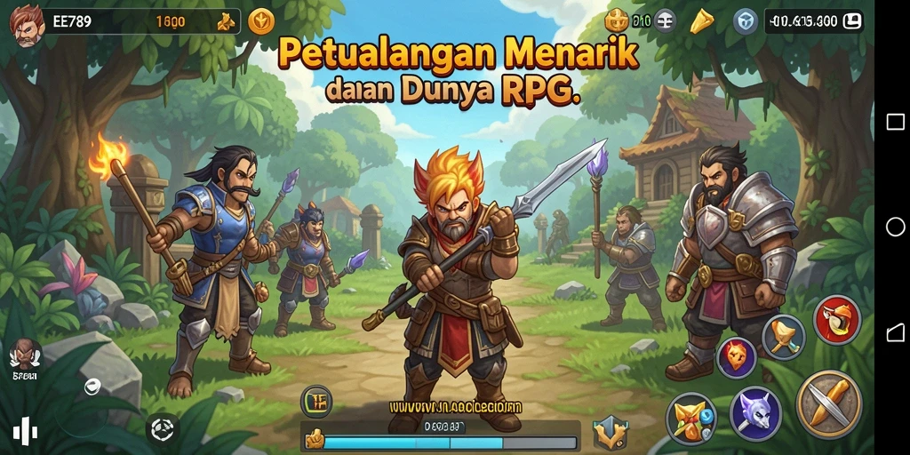 Screenshot menampilkan aksi pertempuran mendebarkan dalam EE789.