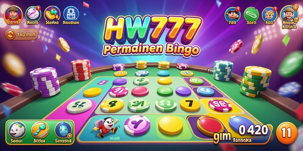 Tampilan gameplay seru Bingo di HW777.