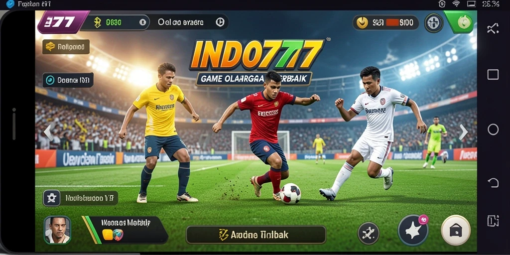 Tampilan gameplay <strong>INDO777</strong> yang memukau dengan aksi olahraga seru.