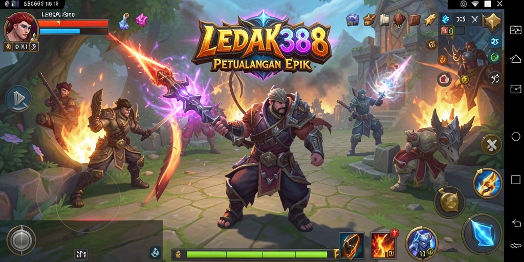 Screenshot LEDAK388 menampilkan aksi pertarungan yang menegangkan di dunia ARPG.
