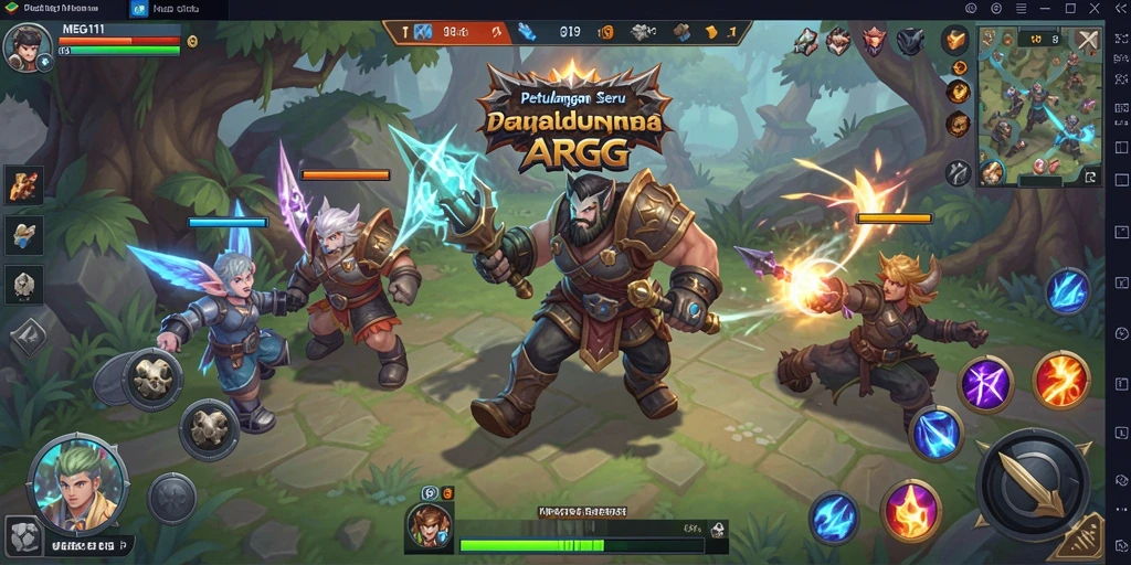 Tangkapan layar gameplay MEGA111 yang memukau dalam pertarungan ARPG.