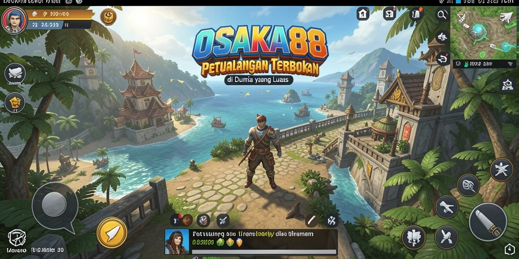 Tampilan gameplay memukau dari <strong>OSAKA88</strong> di dunia Open World yang luas.