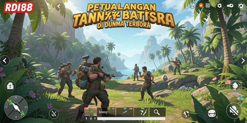 Screenshot RDI88 menampilkan pemain yang menjelajahi dunia terbuka yang menakjubkan.