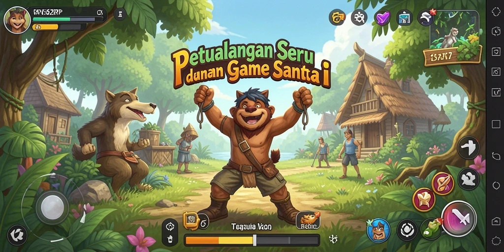 Screenshot utama RP62RP menampilkan gameplay yang ceria dan interaktif.