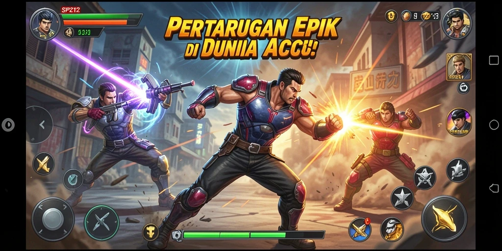Gameplay mendebarkan dalam SP212 dengan aksi tanpa henti.