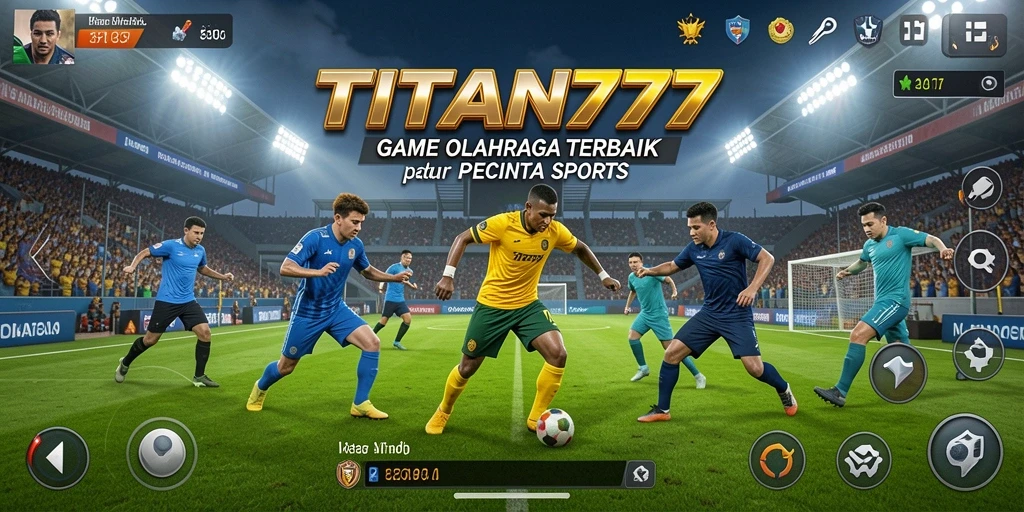 Tampilan gameplay menarik dari TITAN777 yang penuh aksi olahraga.