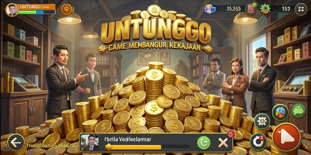 Tampilan gameplay UNTUNGGO yang menarik dan interaktif.