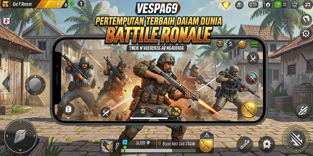Gameplay seru di VESPA69 dengan pertempuran tanpa henti.