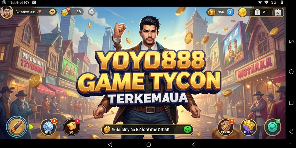 Screenshot gameplay <strong>YOYO88</strong> dengan tampilan usaha yang sedang dikelola.