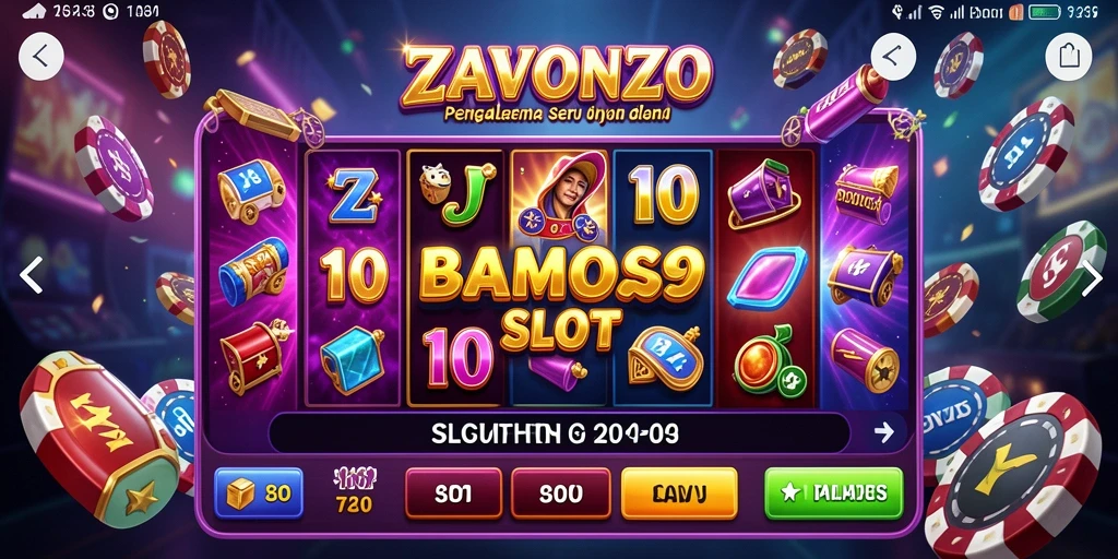 Screenshot gameplay ZAVONZO menampilkan keindahan slot yang menarik.